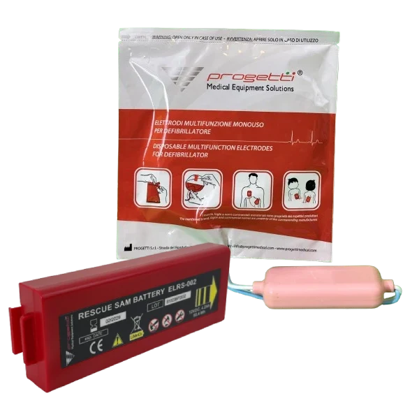 Batteries et électrodes pour défibrillateurs