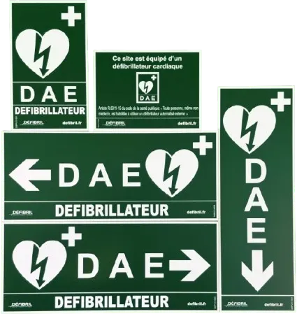 Kit de signalétique pour défibrillateur
